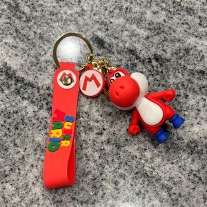Nintendo Super Mario Red Yoshi Keychain